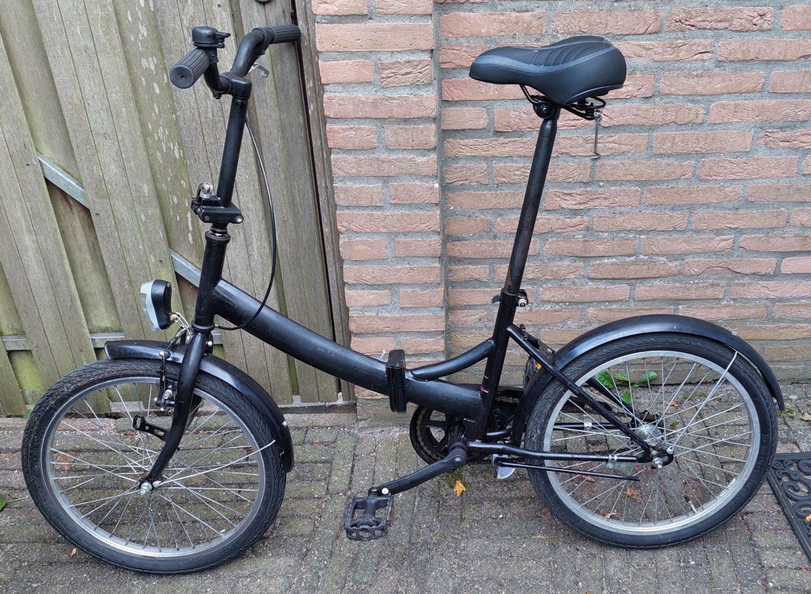 Fijne vouwfiets met 20 inch wielen, Ophalen, 20 inch of meer, Gebruikt, Velgrem