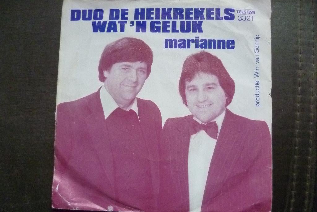 duo de heikrekels - wat 'n geluk ( telstar ), Gebruikt, 7 inch, Single, Ophalen of Verzenden