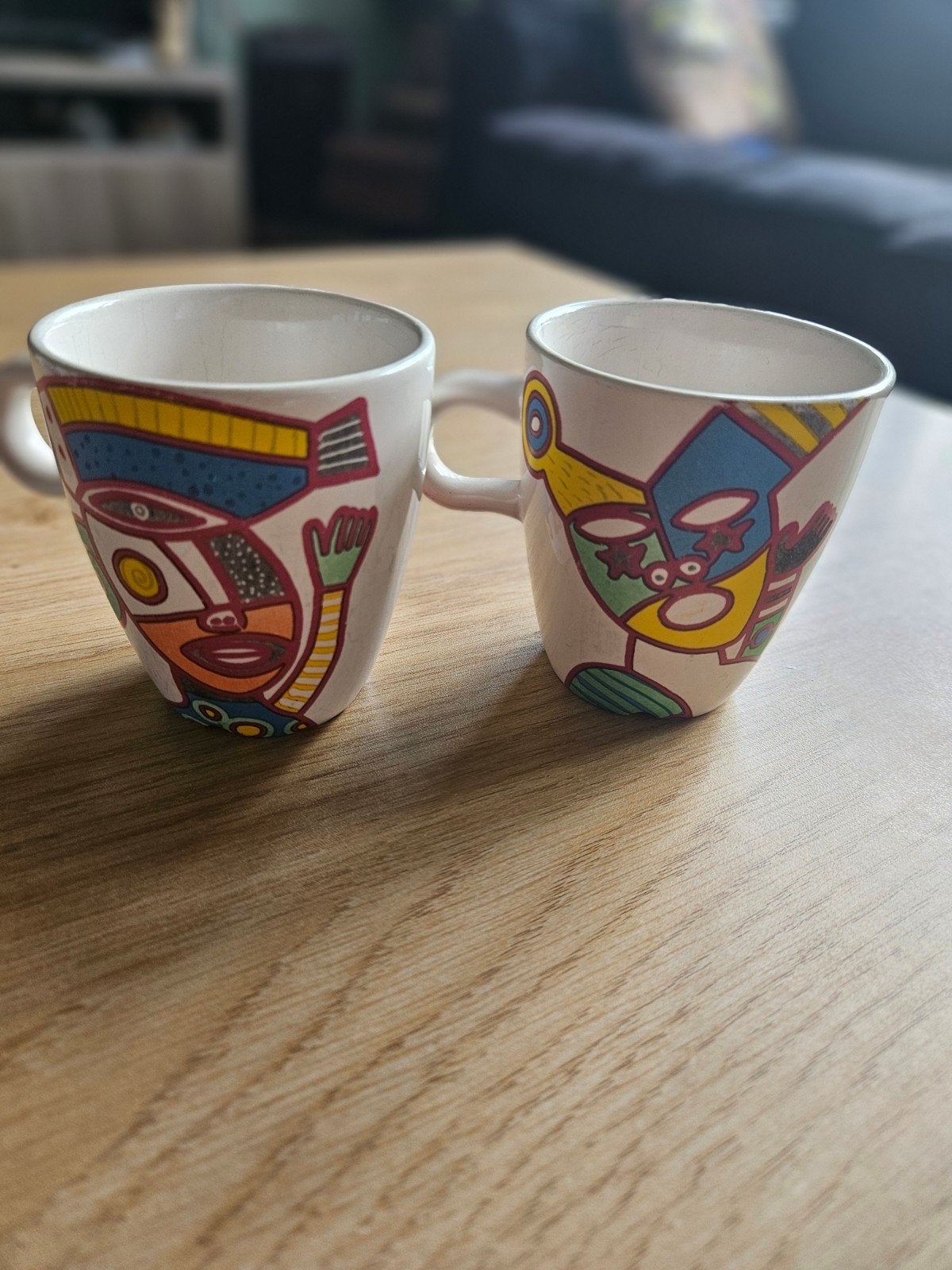 Douwe Egberts kopjes, Huis en Inrichting, Keuken | Servies, Ophalen of Verzenden, Gebruikt, Overige stijlen, Kop(pen) en/of Schotel(s)