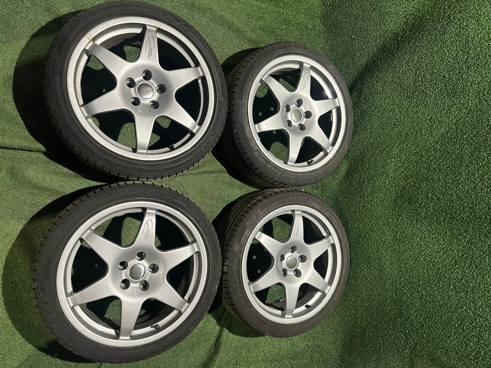 Saab hirsch performance velgen 18”, 18 inch, Banden en Velgen, Ophalen of Verzenden, Www.dikkesaab.nl