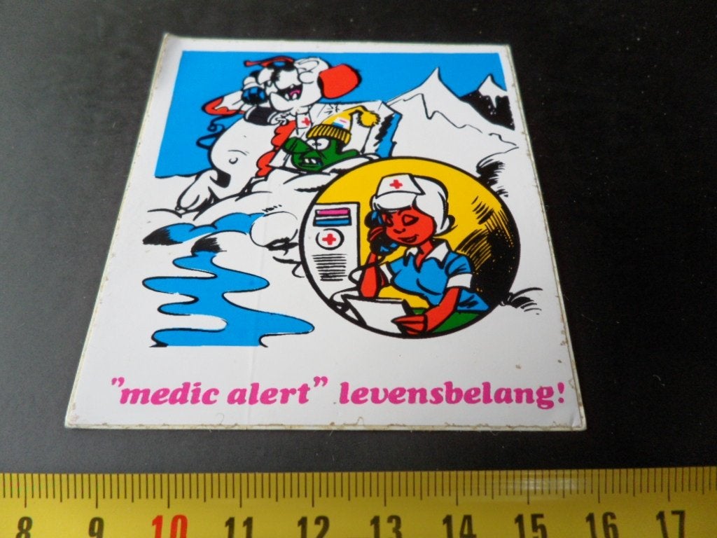 sticker Rode Kruis strip Medic alert  Levensbelang, Ophalen, Zo goed als nieuw