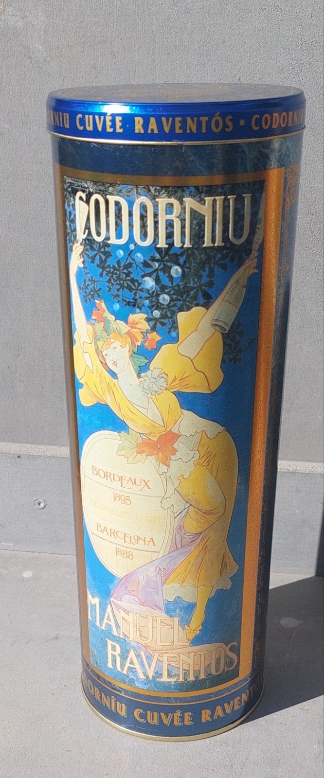 Vintage Codorniu Cuvée Raventós blikken bus, Ophalen of Verzenden, Gebruikt, Overige