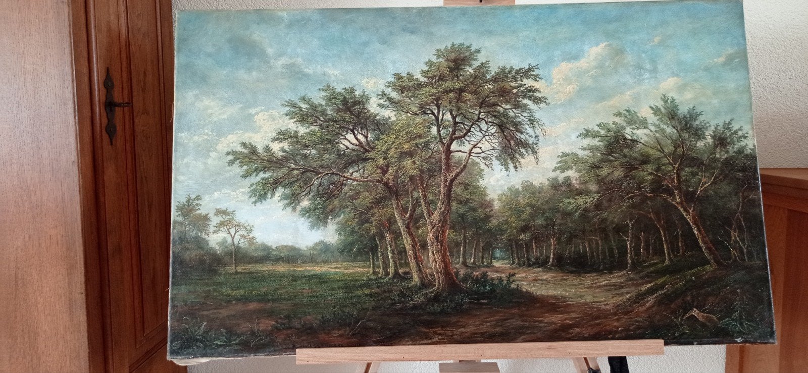 W.A. Wassenaar - Panbos in Katwijk - Olieverf op doek, Antiek en Kunst, Kunst | Schilderijen | Klassiek, Ophalen of Verzenden