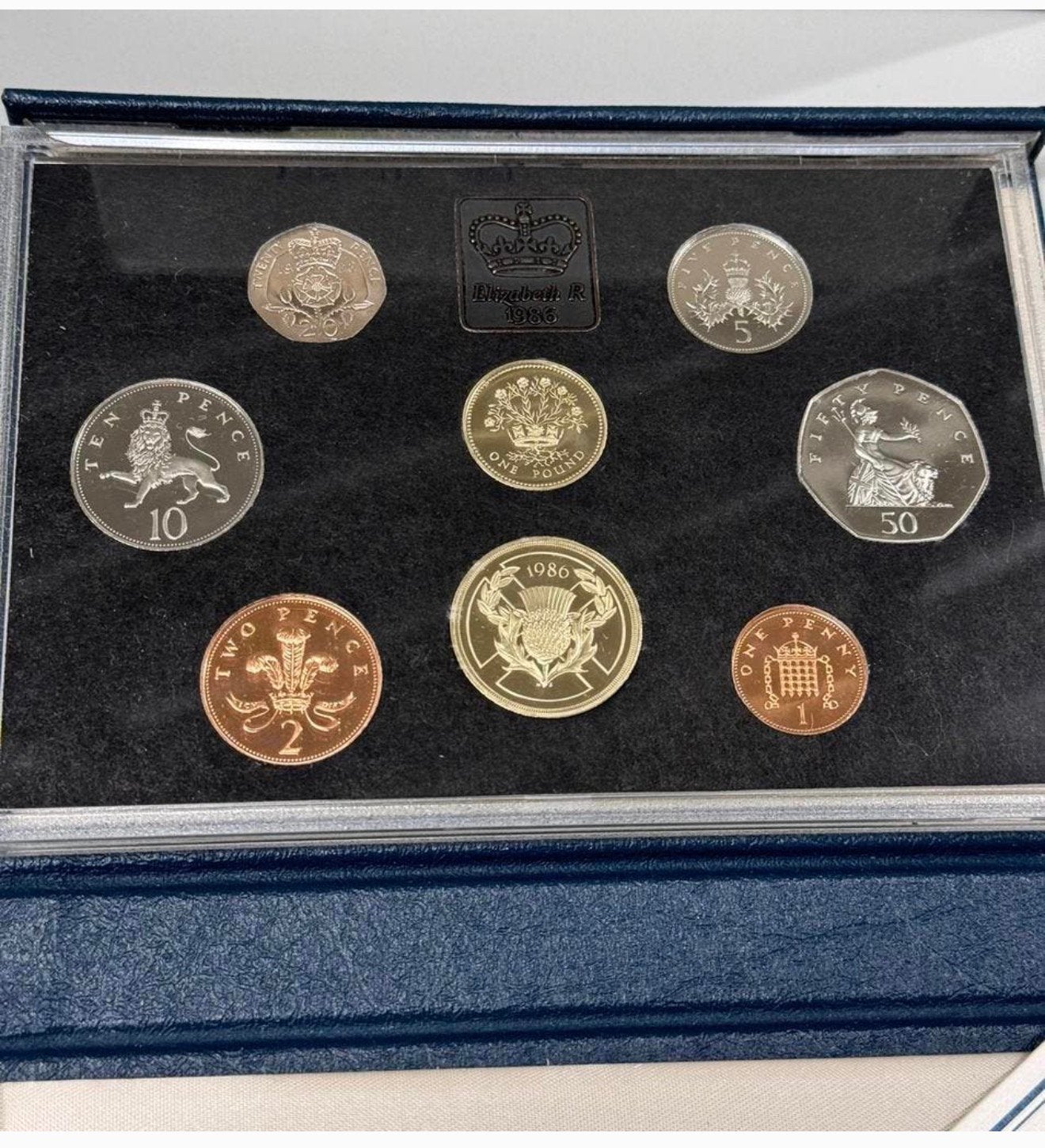 Royal Mint 1986 United Kingdom UK Proof Coin Collection Set, Ophalen of Verzenden, Overige landen, Setje