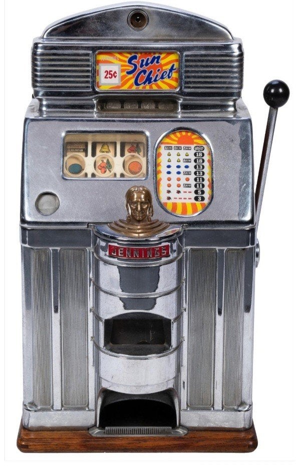 gezocht Jennings Sun Chief slotmachine, Verzamelen, Ophalen