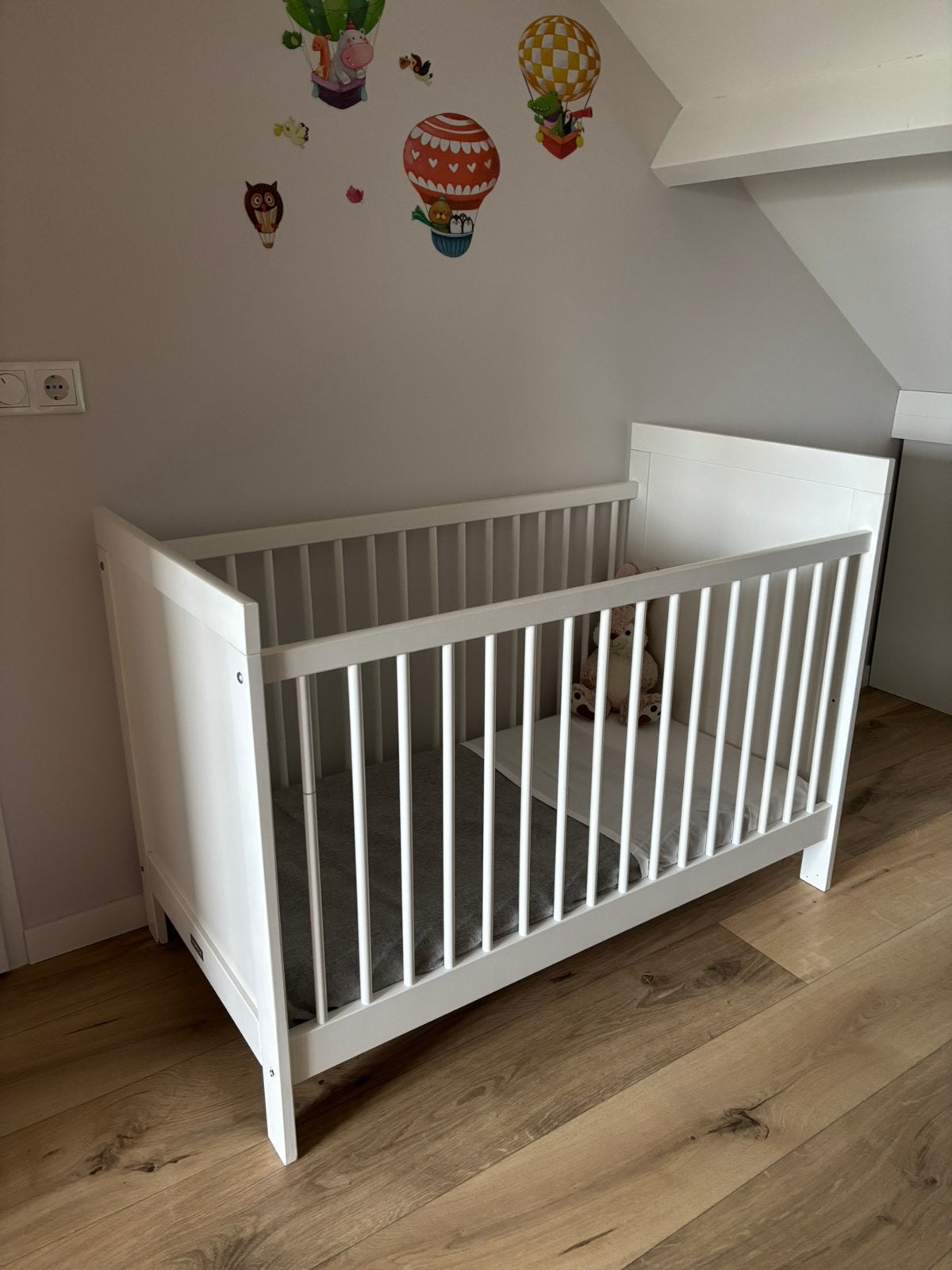 Houten ledikant Bopita incl. matras, Kinderen en Baby's, Babywiegjes en Ledikanten, Ophalen, Ledikant