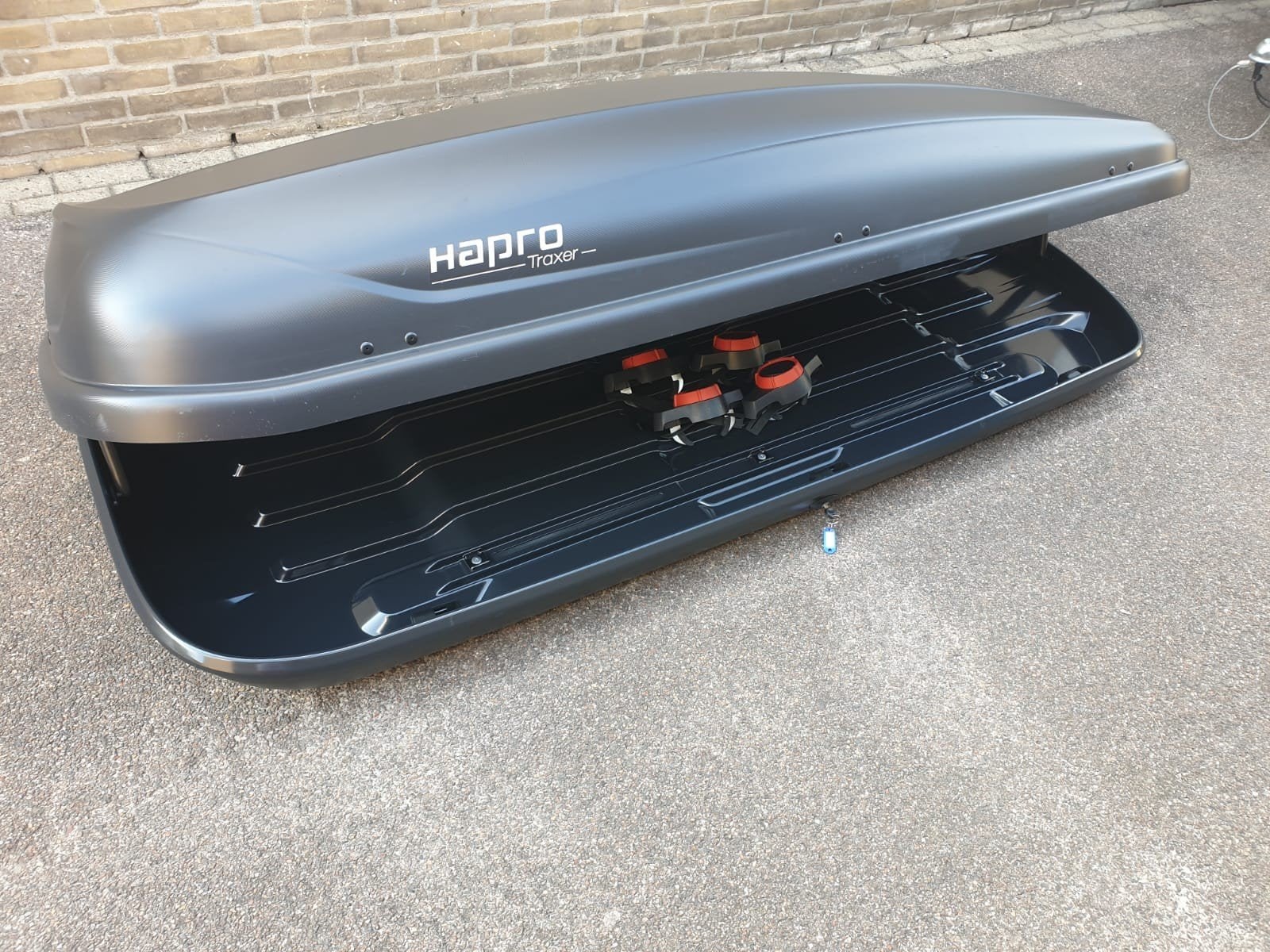 In goede staat GROOTSTE Hapro Traxer8.6 XXL dakkoffer skibox, Auto diversen, Dakkoffers, Ophalen of Verzenden, Zo goed als nieuw