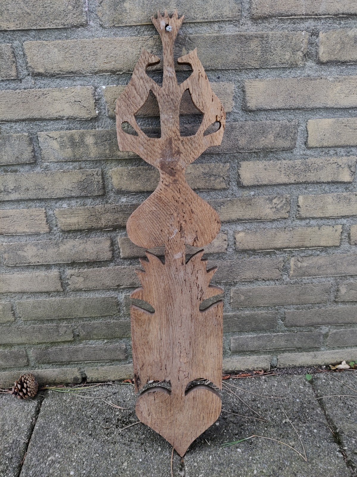 Gevelteken, Tuin en Terras, Tuinwanddecoratie, Ophalen of Verzenden, Gebruikt