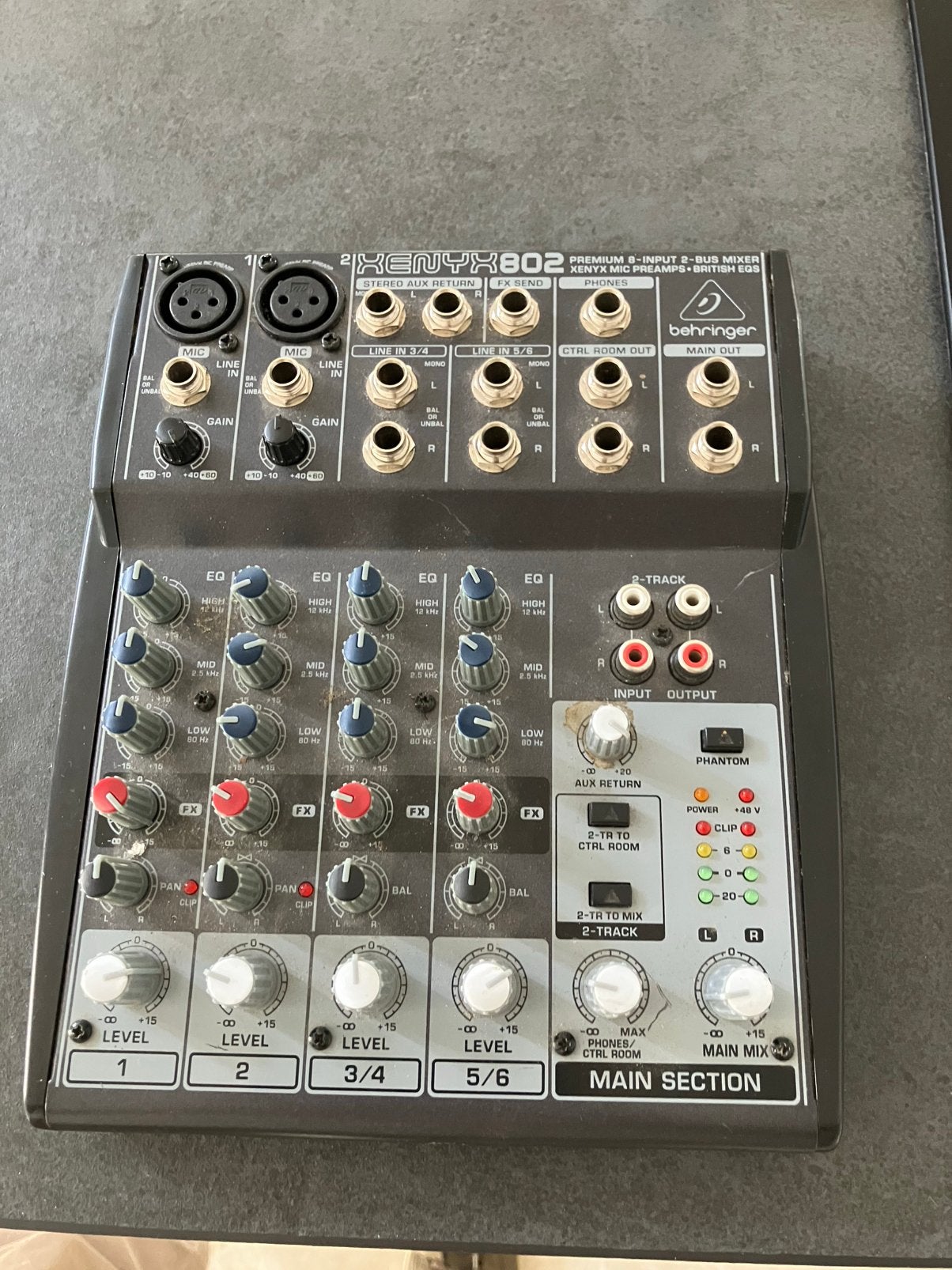 Behringer xenyx 802 mengpaneel, Ophalen of Verzenden, Gebruikt