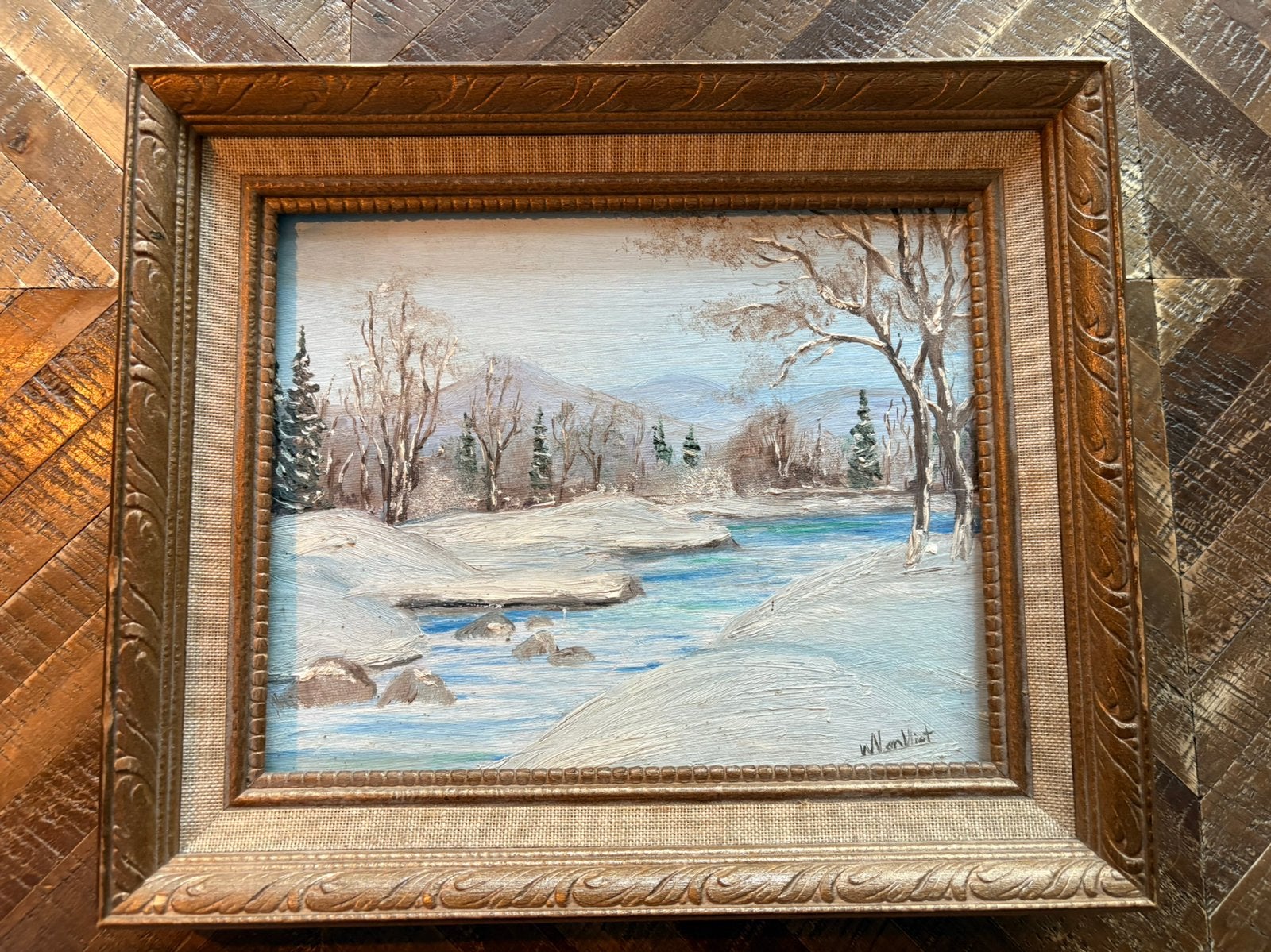 Schilderij (olieverf), Ophalen, Landschap, Olieverf, Klassiek