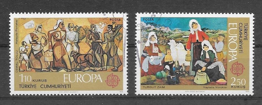 Turkije 1975  Europa, Verzenden, Overige landen, Gestempeld