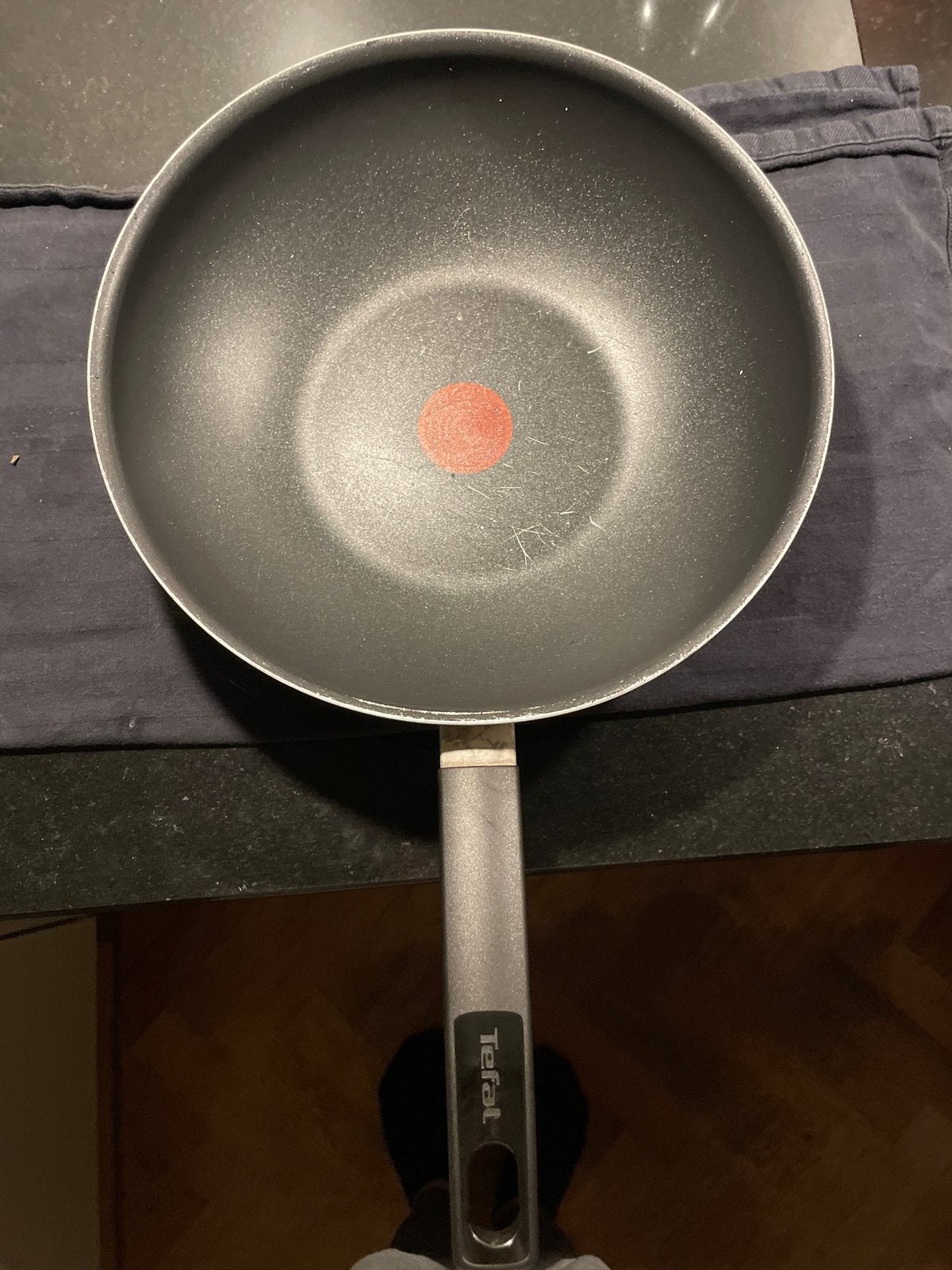 Tefal Wokpan, Tefal, Aluminium, Ophalen of Verzenden, Zo goed als nieuw