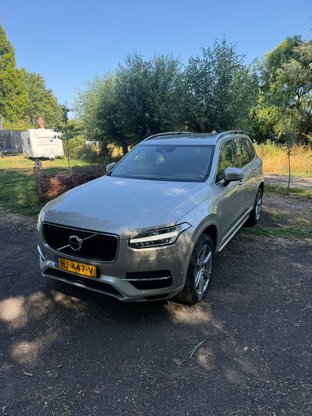 Volvo XC90 2.0 T8 Twin Engine AWD Pi-hy AUT 2015 Bruin, Auto's, Zwart, 320 pk, 7 stoelen, Vierwielaandrijving