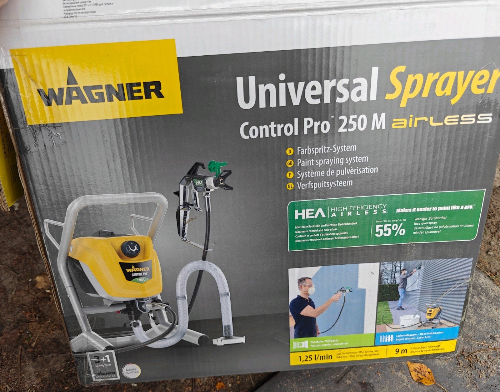 Wagner verfspuit control pro 250m, Doe-het-zelf en Verbouw, Schildersmaterialen, Ophalen, Gebruikt, Verfspuit of Verfpomp