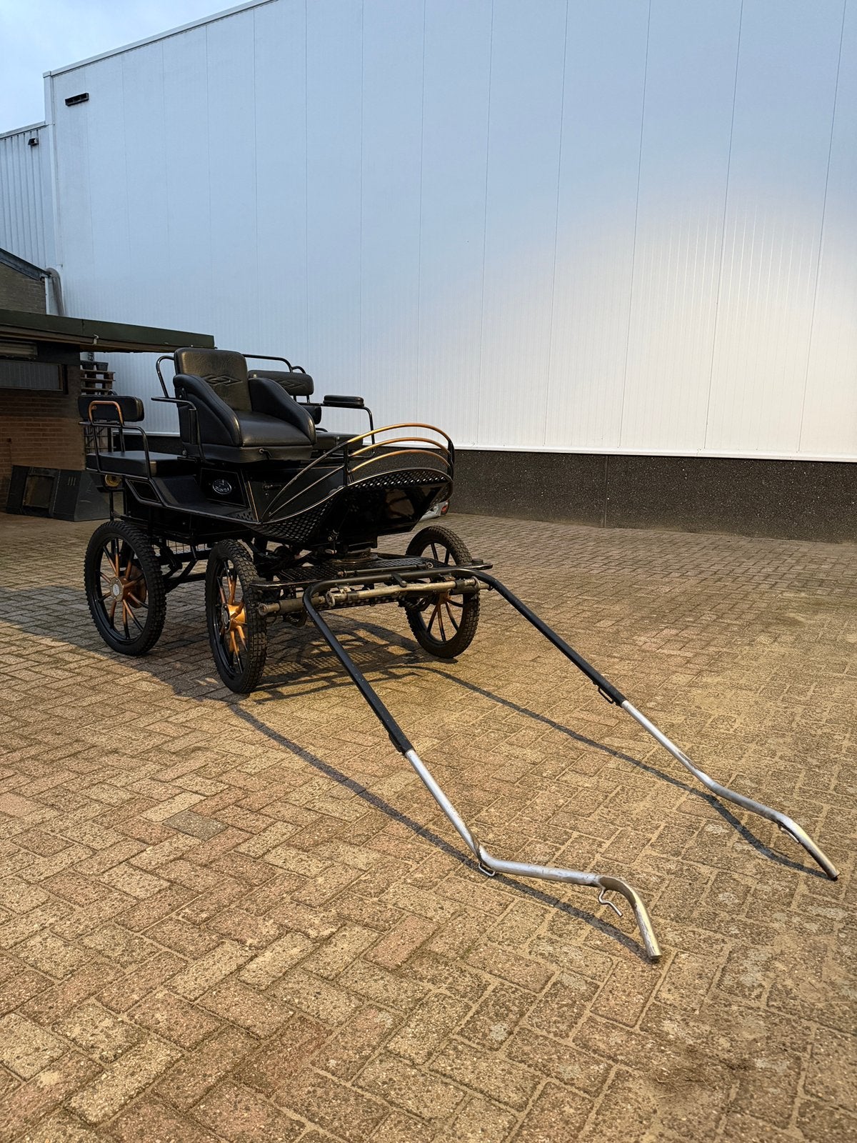 Clever marathonwagen te koop - boom voor enkel en dubbelspan, Zo goed als nieuw, Marathonwagen, Paard of Pony
