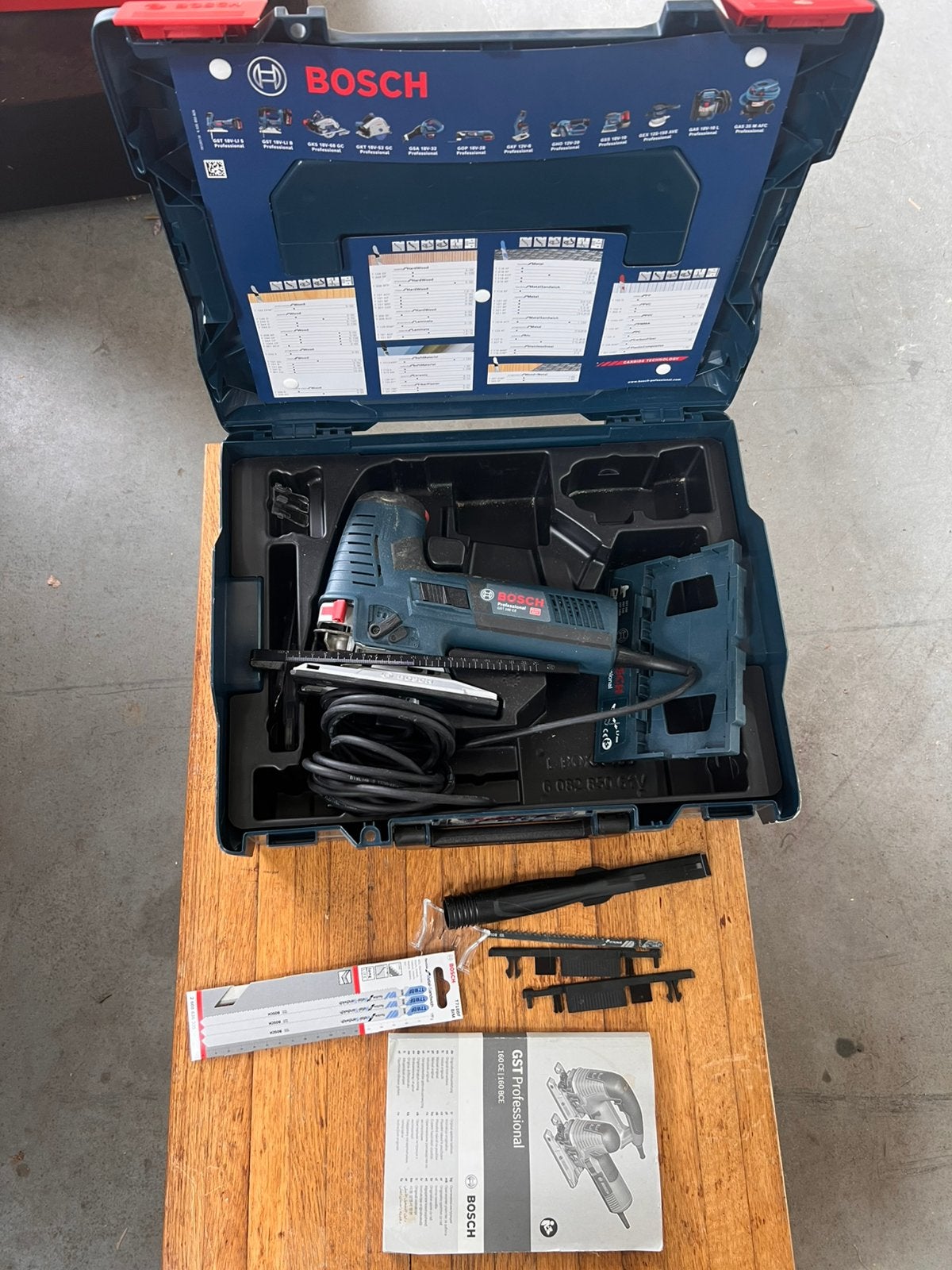 Bosch Professional GST 160 CE decoupeerzaag 800W + L-BOXX, D, Ophalen of Verzenden, Zo goed als nieuw, Zaag