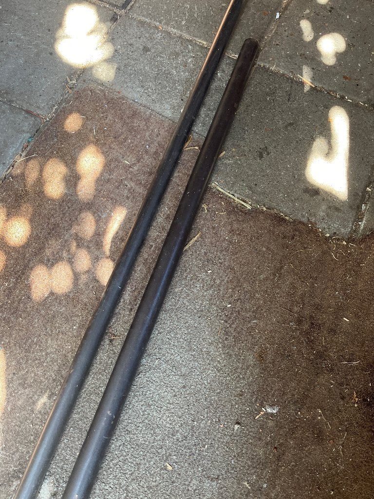 Gordijnroede hout, Ophalen, Gebruikt, Bruin, Hout