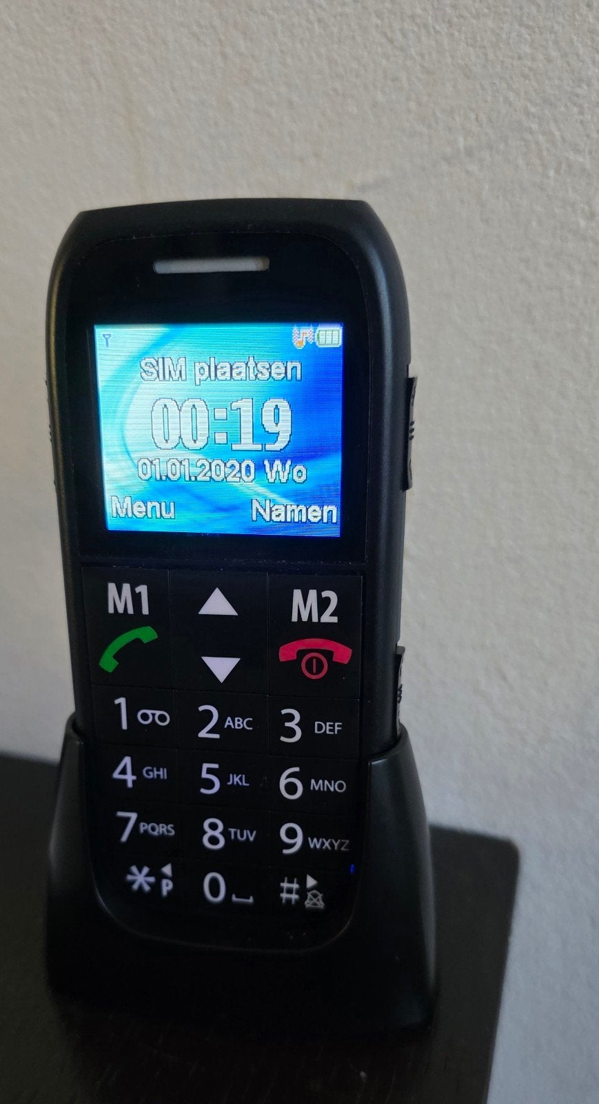 Eenvoudige Fysic seniorentelefoon met grote toetsen, Telecommunicatie, Geen camera, Ophalen of Verzenden, Zo goed als nieuw, Klassiek of Candybar