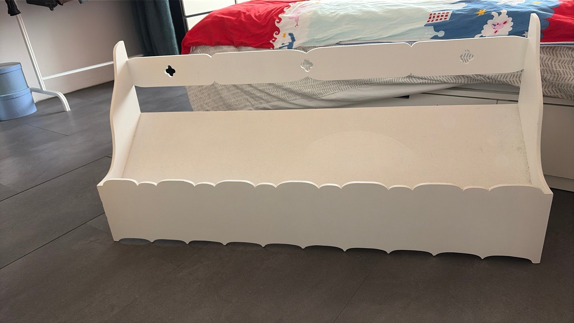 Lectuurbak wit, Lectuurbak, Ophalen, Gebruikt, Hout