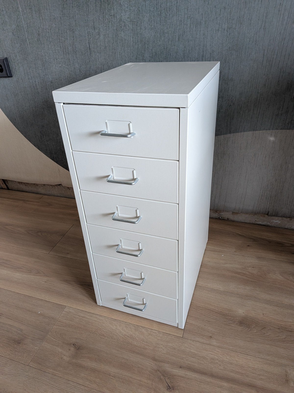 Ladeblok Ikea Helmer wit met 6 laden, Ophalen, Minder dan 50 cm, Gebruikt, Modern, functioneel