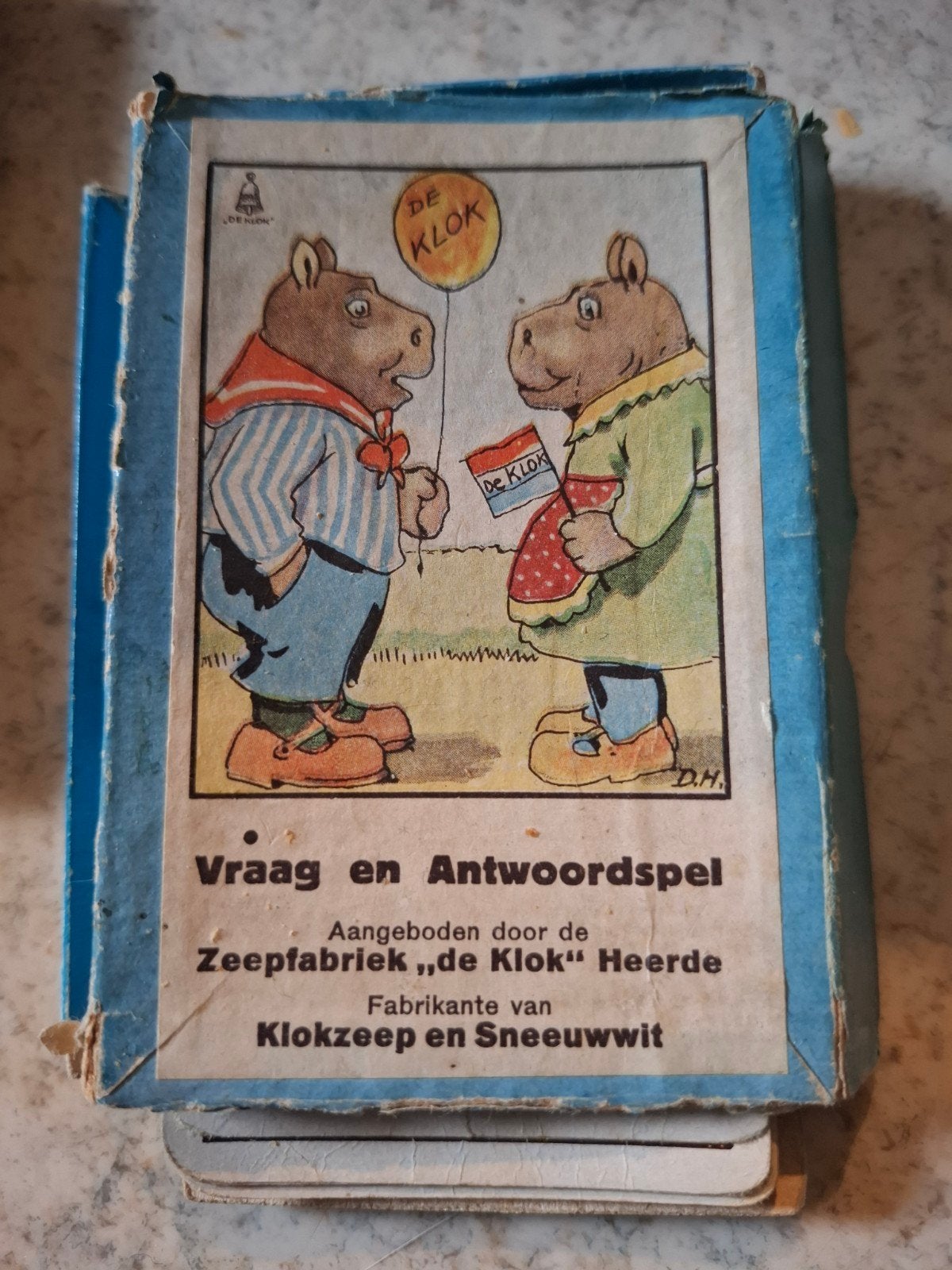 Vraag en Antwoordspel - De Klok (doos beschadigd), Ophalen of Verzenden, Gebruikt, Zeepfabriek "De Klok" Heerde