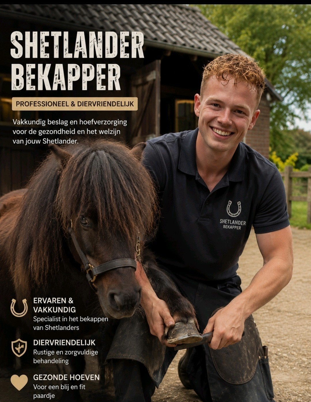 Bekapper,  hoefsmid, pony bekappen, ezel, geiten bekappen, Gedragstraining