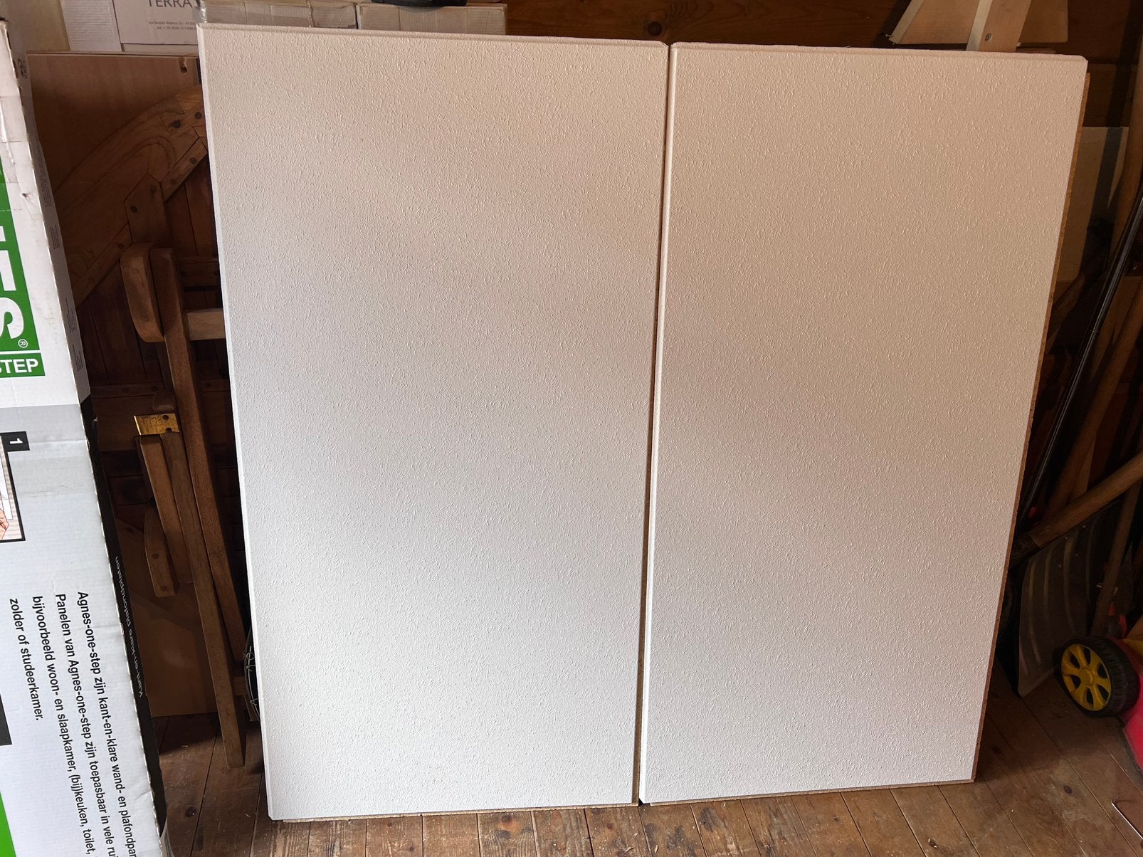 Agnes plafondplaten 2 stuks 120x60 cm wit, Doe-het-zelf en Verbouw, Ophalen, Zo goed als nieuw