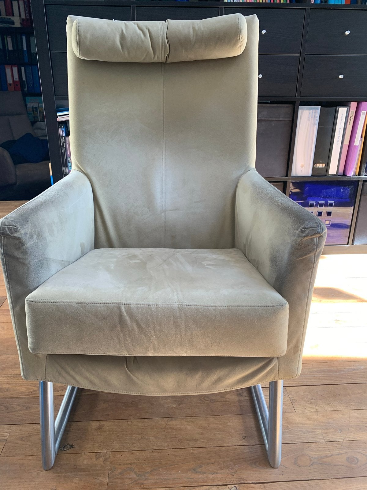 2x montis madonna beige fauteuil, Ophalen, Gebruikt, Twee, Overige kleuren