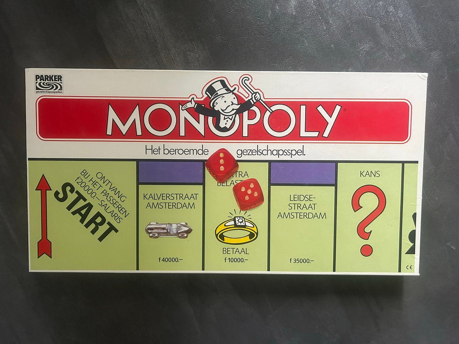 Vintage bordspel Monopoly ( Guldentijd ), Hobby en Vrije tijd, Ophalen of Verzenden, Zo goed als nieuw