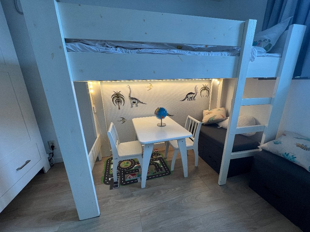 Bunk Bed 80x180 (1 or 2 bed ) met led lights, Huis en Inrichting, Ophalen, Gebruikt, Eenpersoons, 190 cm of minder