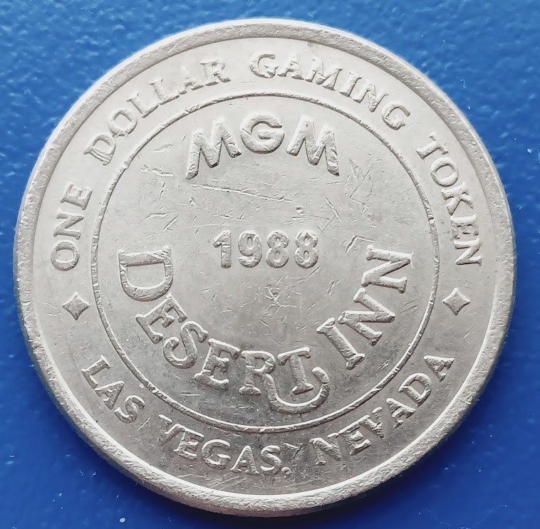 1 Dollar Gaming Token - MGM Desert Inn Las Vegas 1988, Verzenden, Overige materialen, Buitenland