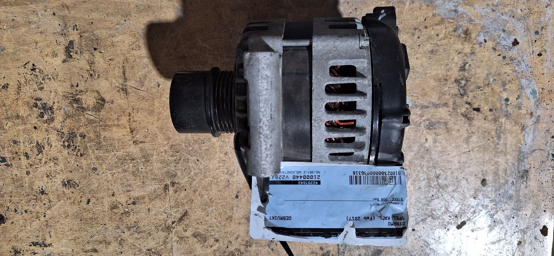 Originele Dynamo Opel Karl 1.0 B10XE 42397843, Gebruikt, -, -, Opel