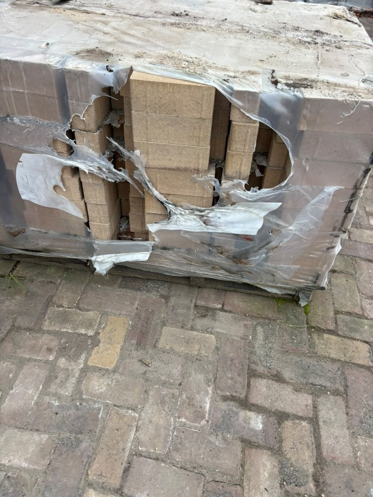 partij betonnen dikformaat geel 21x7x8, Ophalen, Klinkers, Nieuw, 10 m² of meer