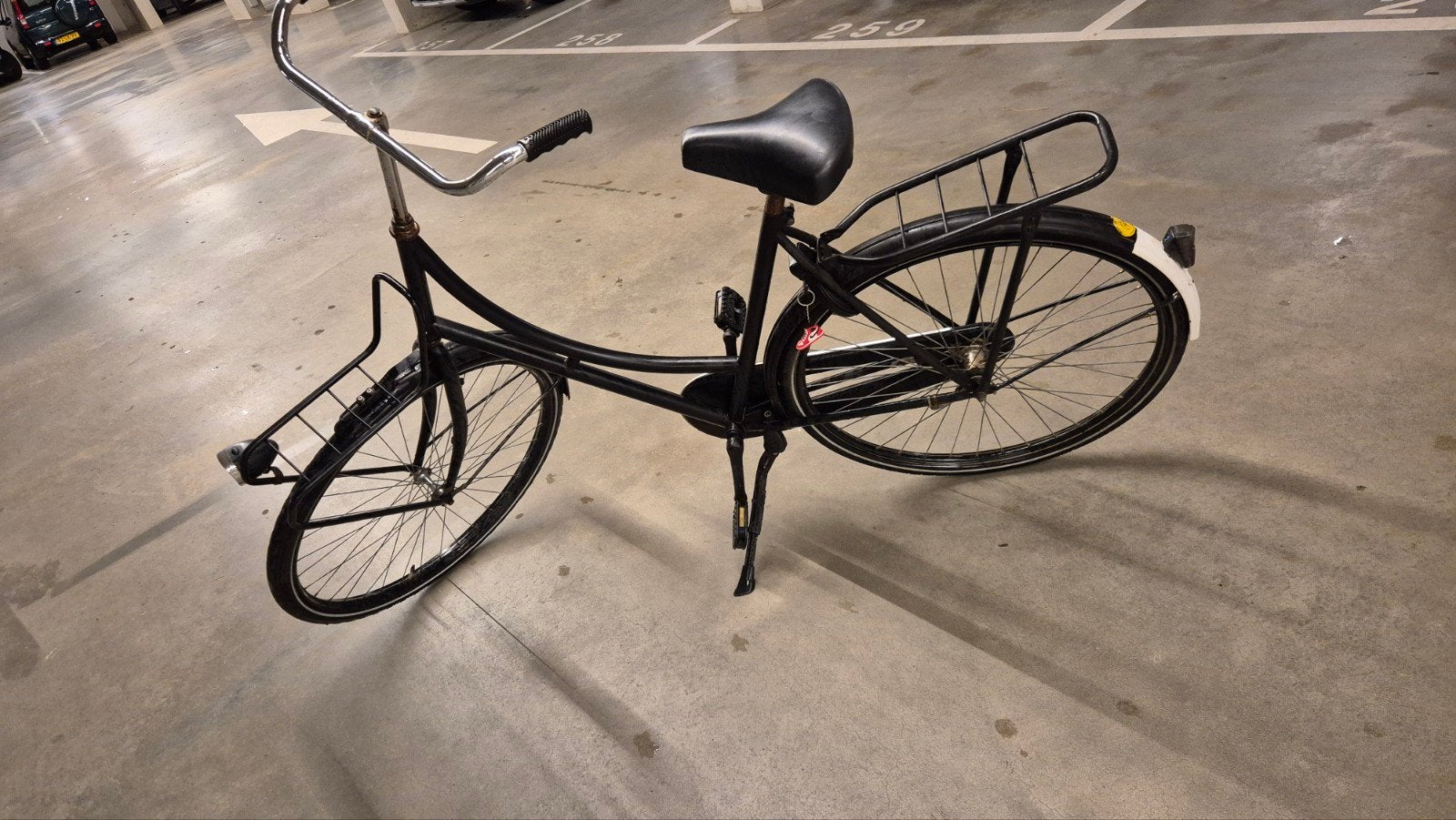 Zwarte fiets / omafiets, Fietsen en Brommers, Fietsen | Dames | Omafietsen, Ophalen, Gebruikt