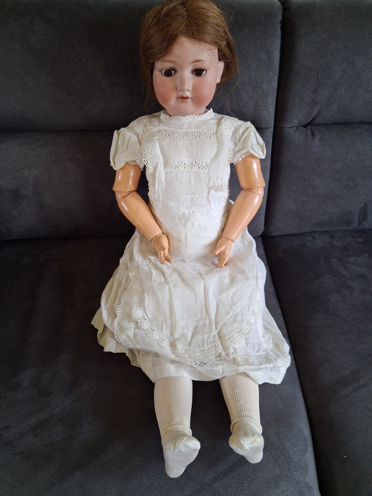 Antieke Armand Marseille pop, model 390 A 1/2 M, Verzamelen, Poppen, Ophalen, Gebruikt, Pop