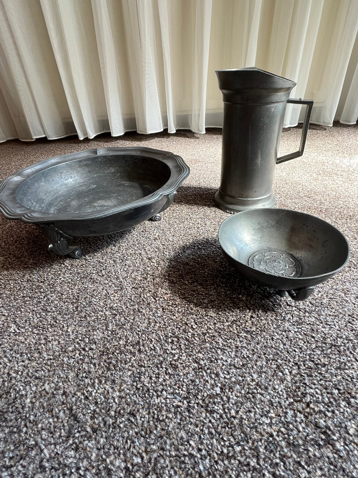 Tinnen stel, Antiek en Kunst, Antiek | Tin, Ophalen