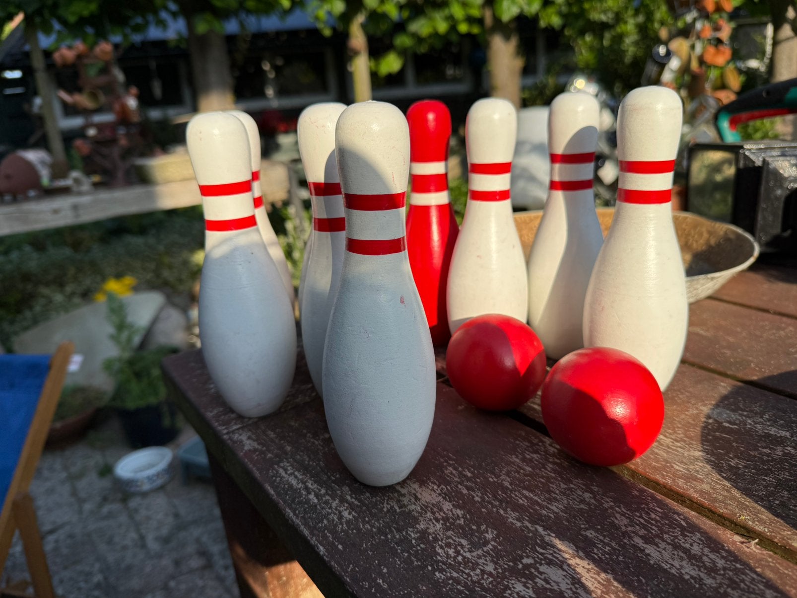 Houten houten kegel spel kegelspel kegelen, Ophalen of Verzenden, Gebruikt