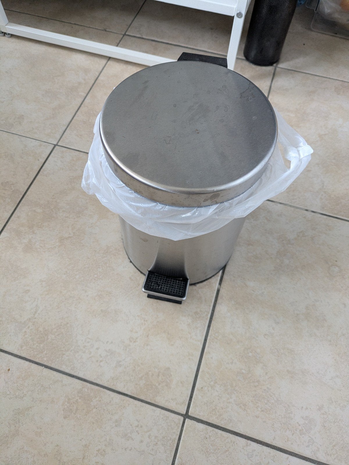 Vuilnisbak, Ophalen, 40 liter of meer, Zo goed als nieuw, Metaal