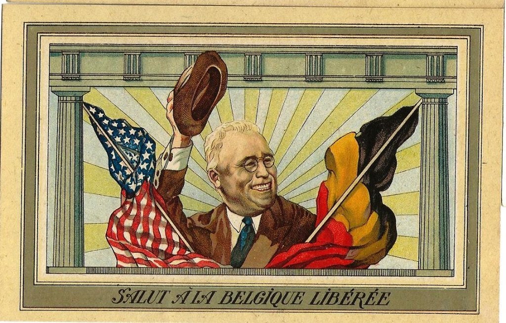 AK   Salut a la Belgique Liberee Roosevelt  NR   190, Verzenden, Amerika, Foto of Poster
