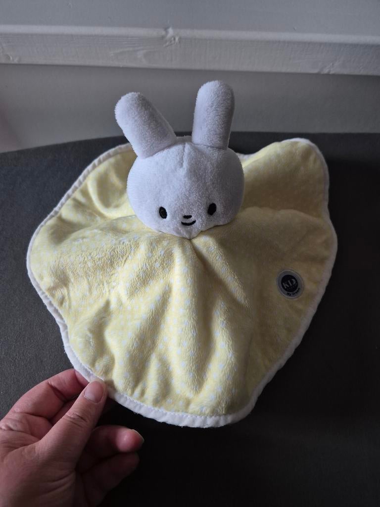Claessens Kid'Sleep my Dream - Knuffeldoekje geel met wit, Ophalen of Verzenden, Overige typen