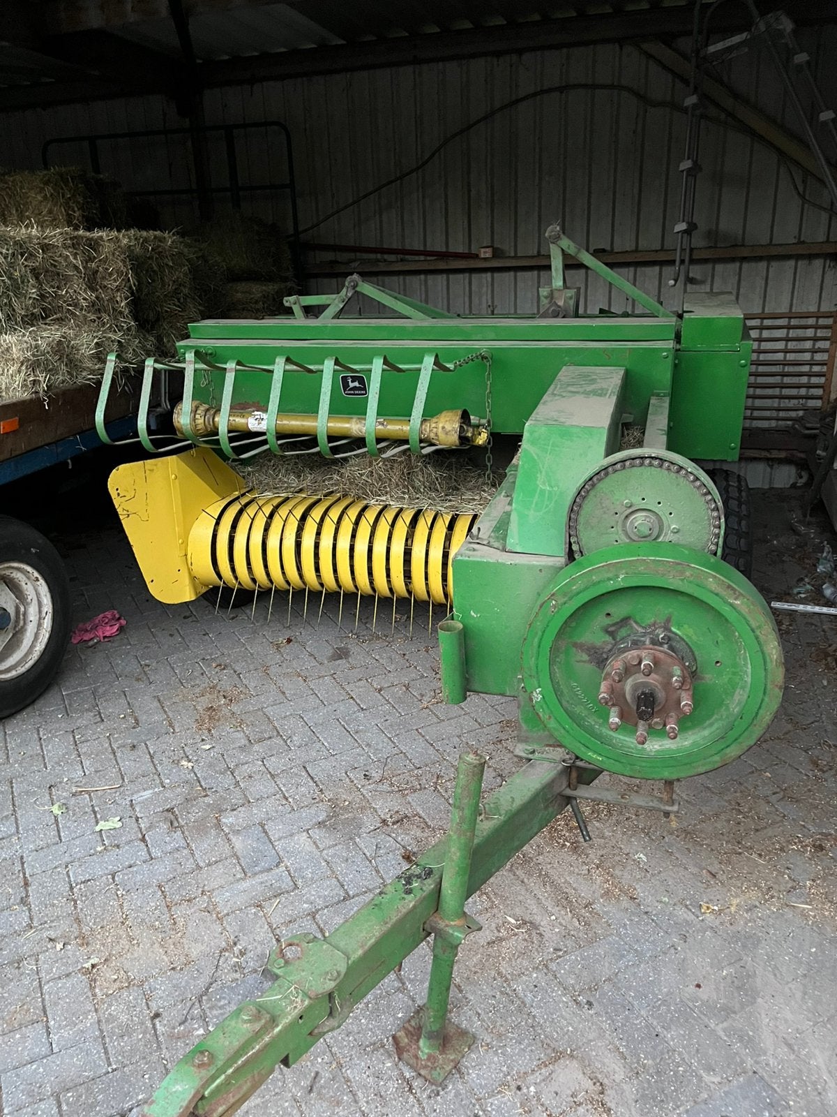 John deere pakjes pers met slee, Zakelijke goederen, Ophalen of Verzenden, Oogstmachine