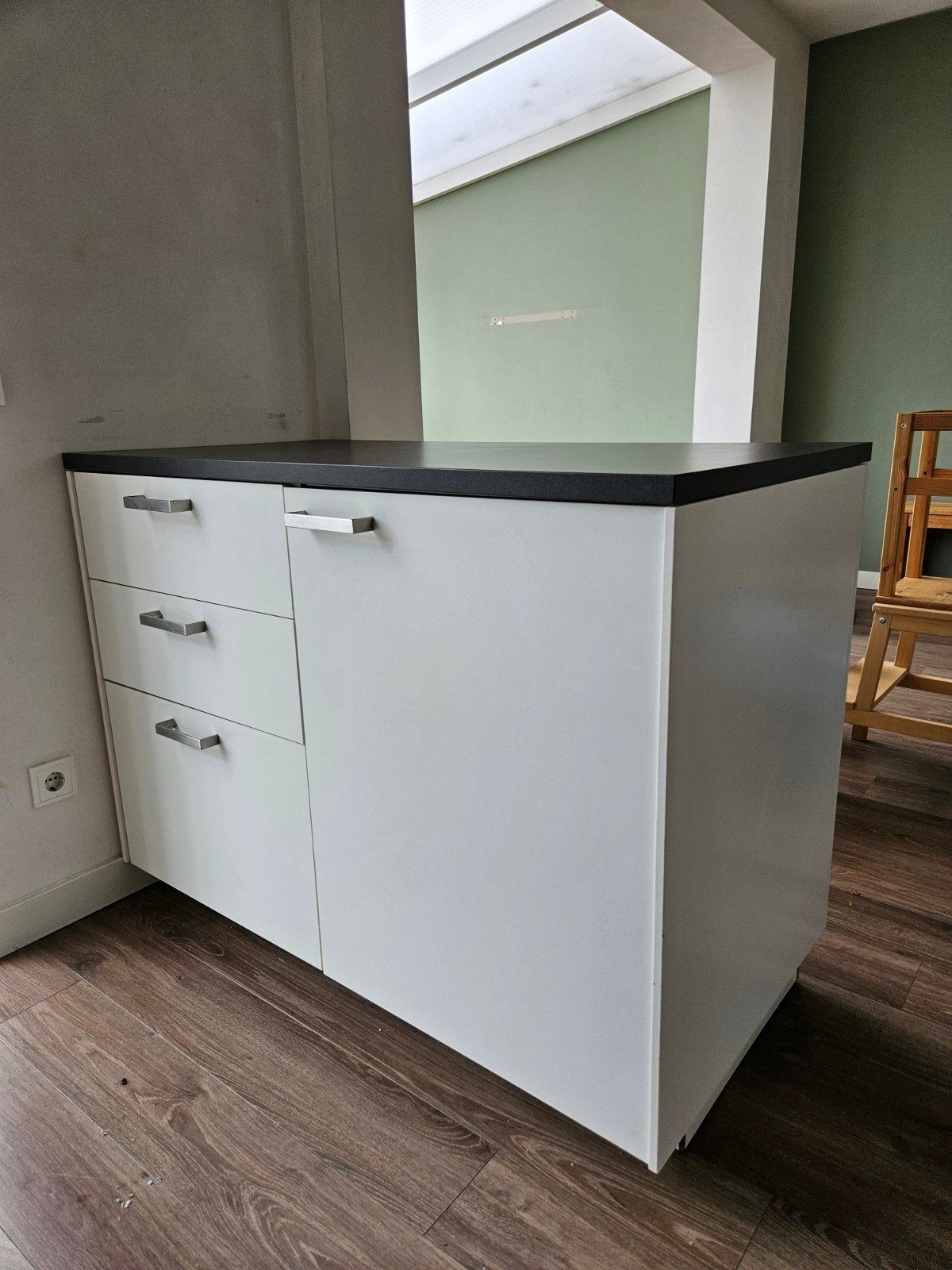 IKEA Keukenblok met lades en kast - 123,5x63,5x92 cm, Ophalen, Gebruikt, 100 tot 150 cm, Minder dan 100 cm
