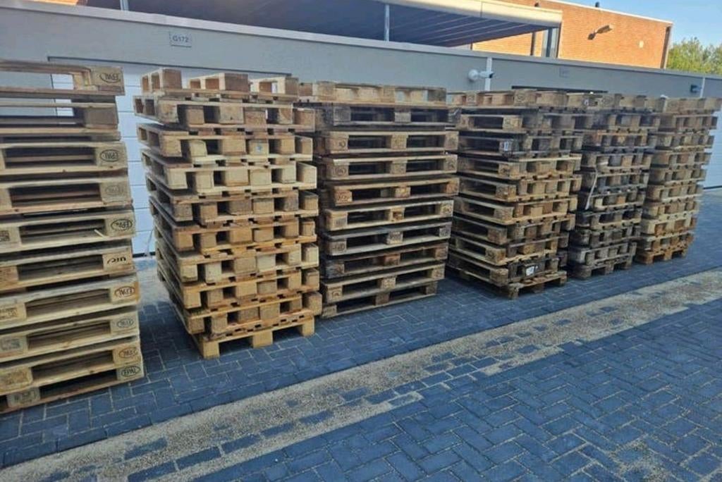 Gebruike Europallets, Tuin en Terras, Ophalen, Minder dan 180 cm