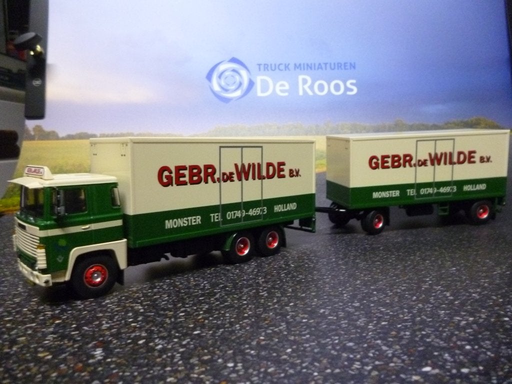 Tekno Scania 140 combi Gebr. De Wilde met certificaat, Ophalen of Verzenden, Nieuw, Bus of Vrachtwagen, Tekno