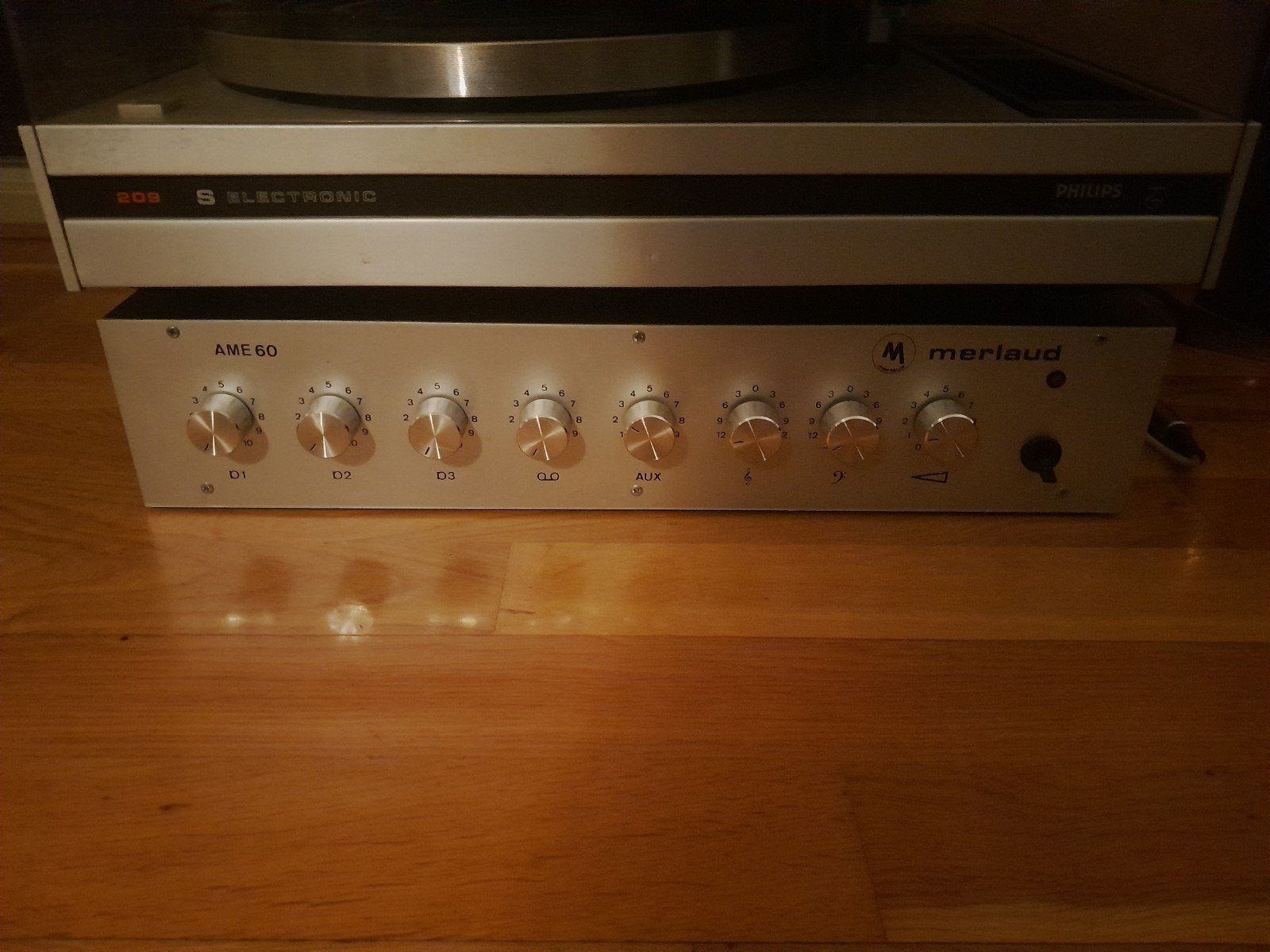 Merlaud AME60 versterker, Ophalen of Verzenden, 120 watt of meer, Overige merken