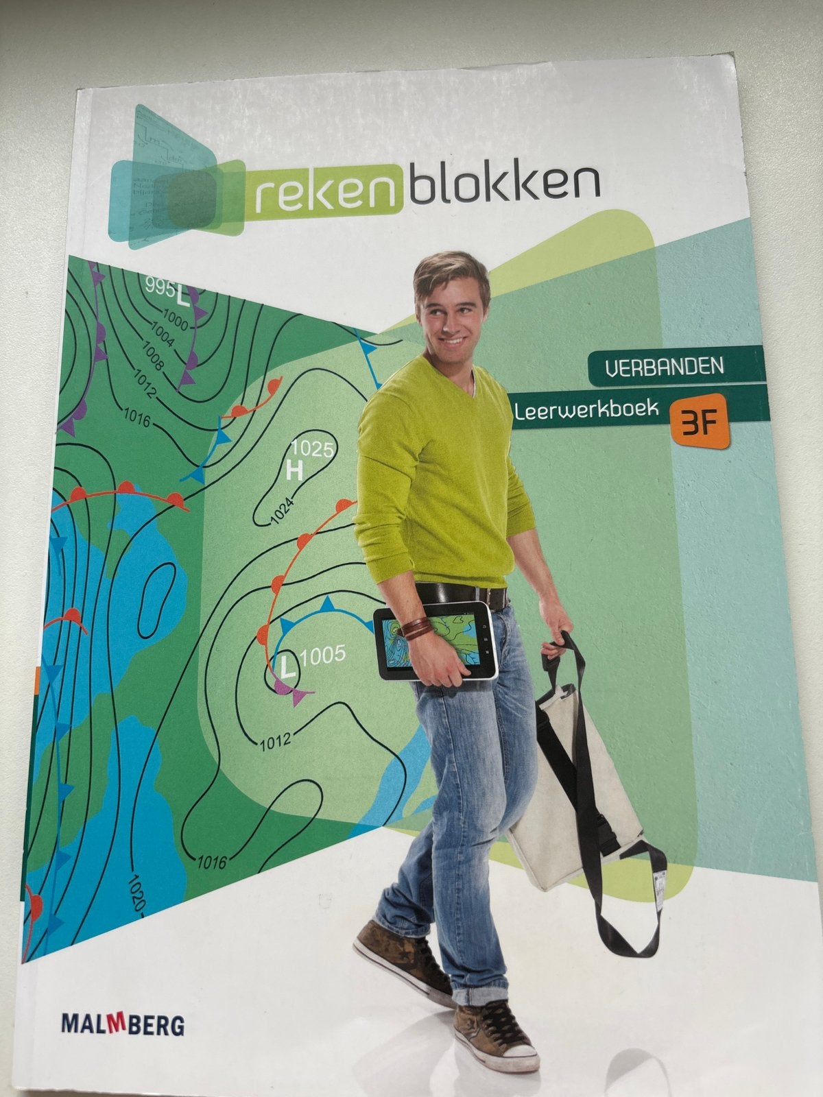 Rekenblokken Uerbanden Leerwerkboek 3F Malmberg, Ophalen of Verzenden, Beta, Zo goed als nieuw, MBO
