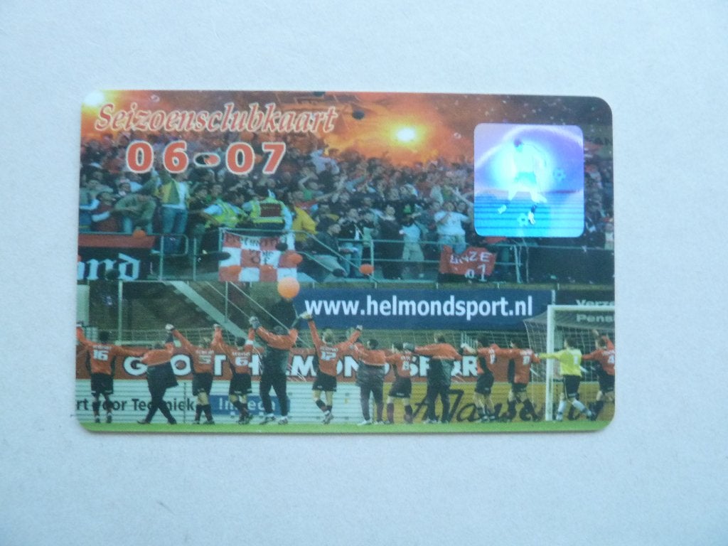 Seizoensclubcard  Helmond Sport 2006/07.  Blauwe achterkant, Ophalen of Verzenden, Zo goed als nieuw, Overige binnenlandse clubs