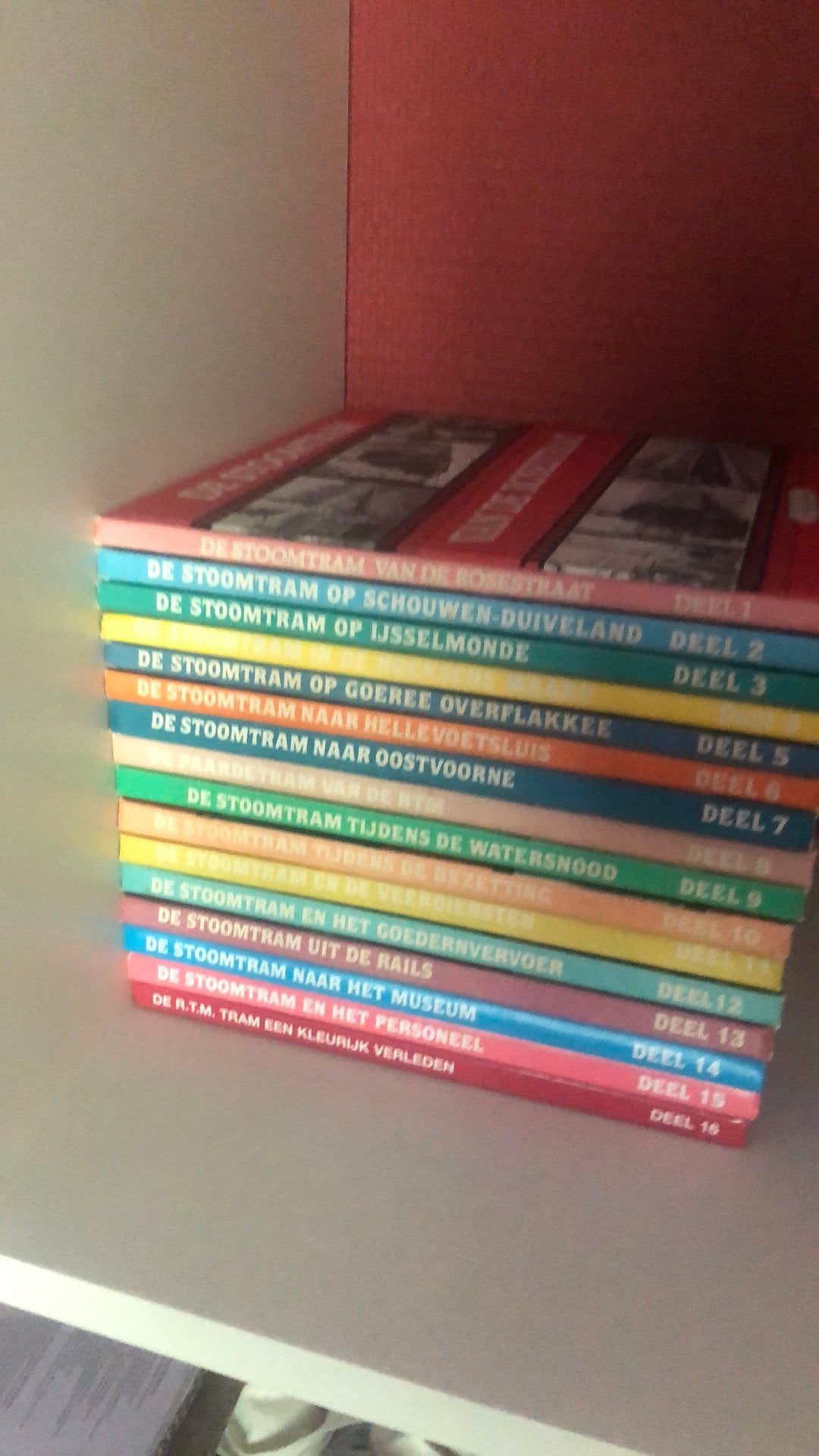 16 delen van boekjes “De Stoomtram”, Ophalen, Zo goed als nieuw