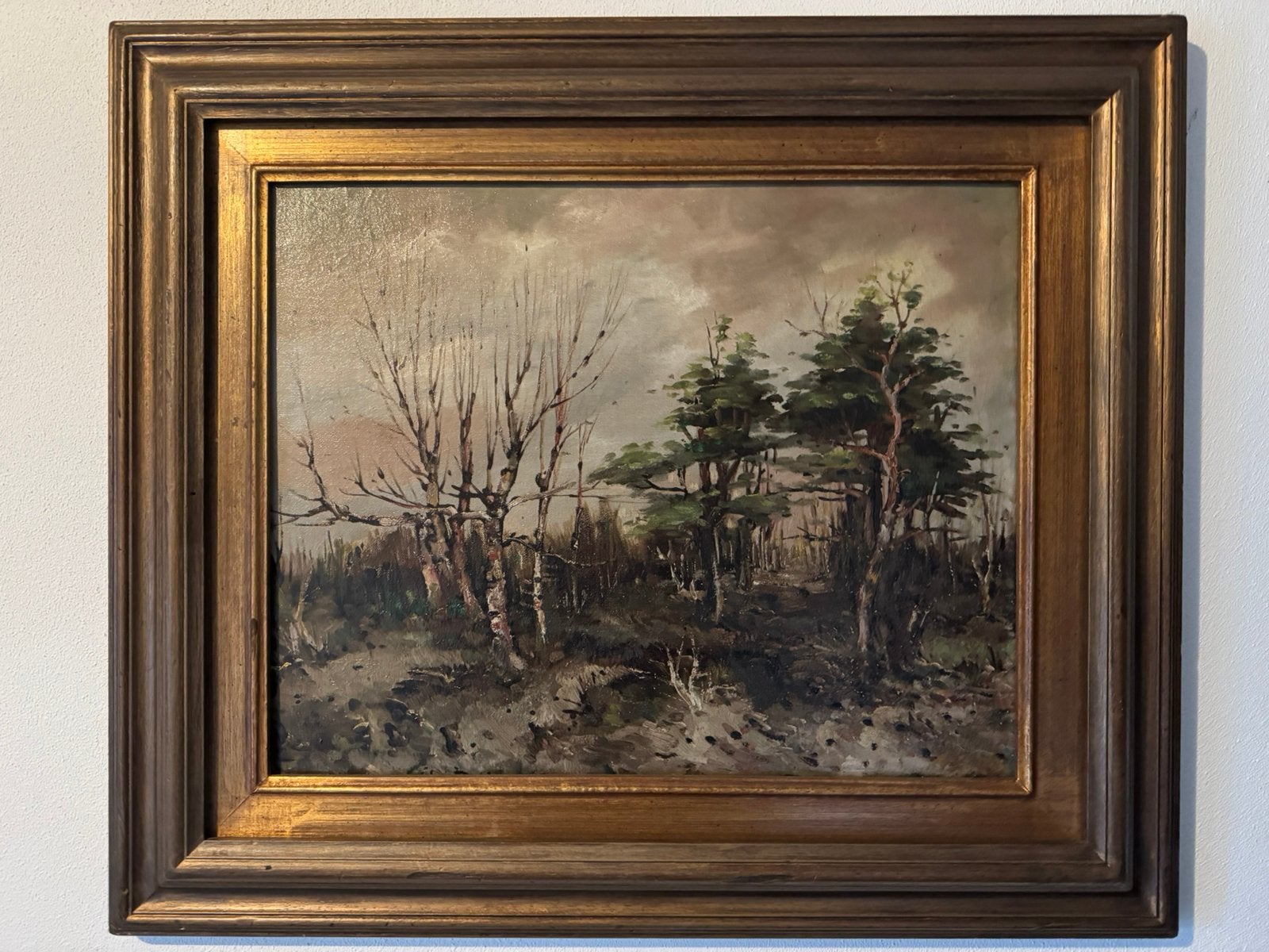 A.Sibens (A.Sign) een plek in de natuur in verval . ., Antiek en Kunst, Ophalen