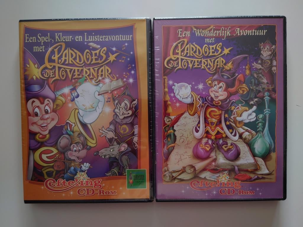 2x Efteling Pardoes de Tovenaar PC CD-ROM Nieuw!, Spelcomputers en Games, Games | Pc, Nieuw, Puzzel en Educatief, 1 speler, Vanaf 3 jaar